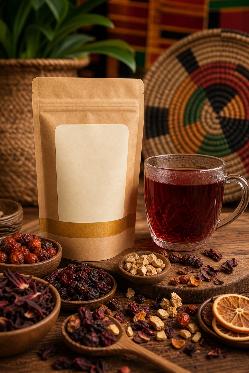 Baobab Berry Glow rose hip and hibiscus tea