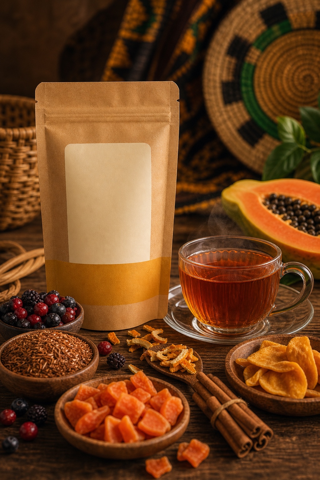 Golden Papaya Rooibos berry tea