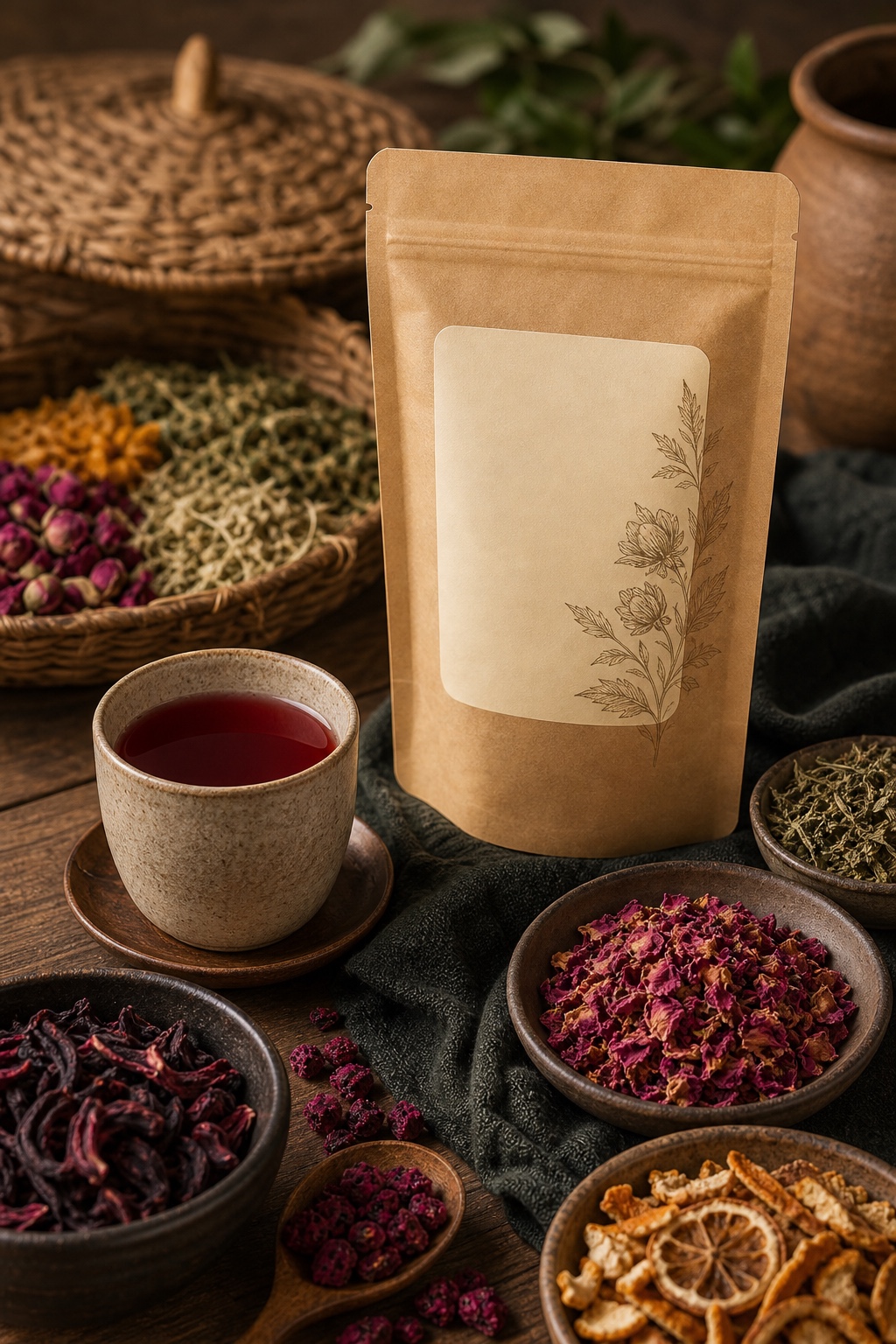 Hibiscus Rose Market dragonfruit tea