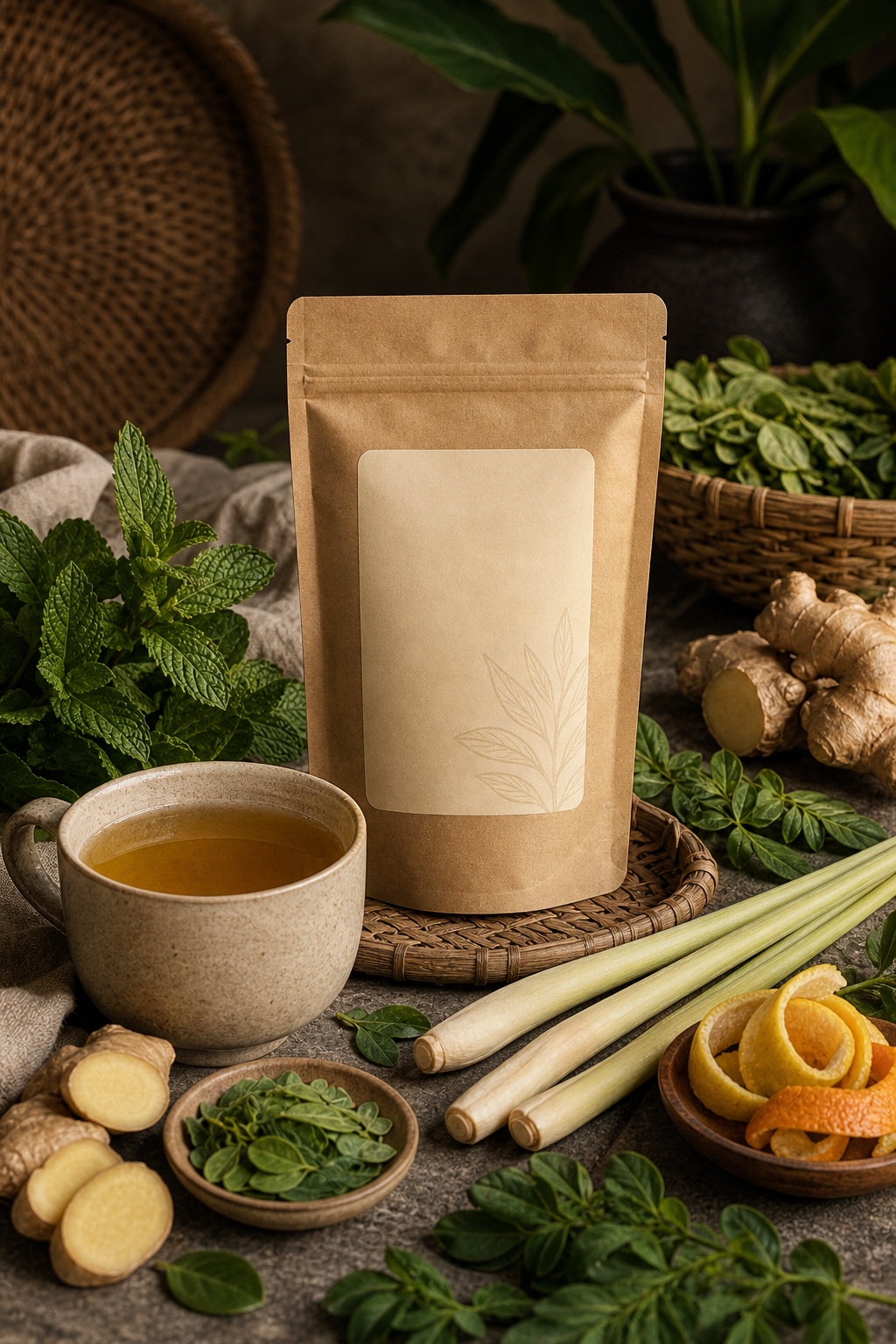 Sahel Mint Citrus moringa mint lemongrass herbal tea
